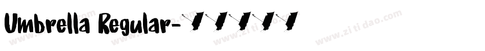 Umbrella Regular字体转换